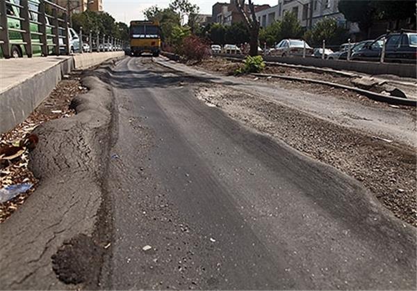 آغاز عملیات آسفالت تراشی لاین دوم مسیر BRT  تبریز